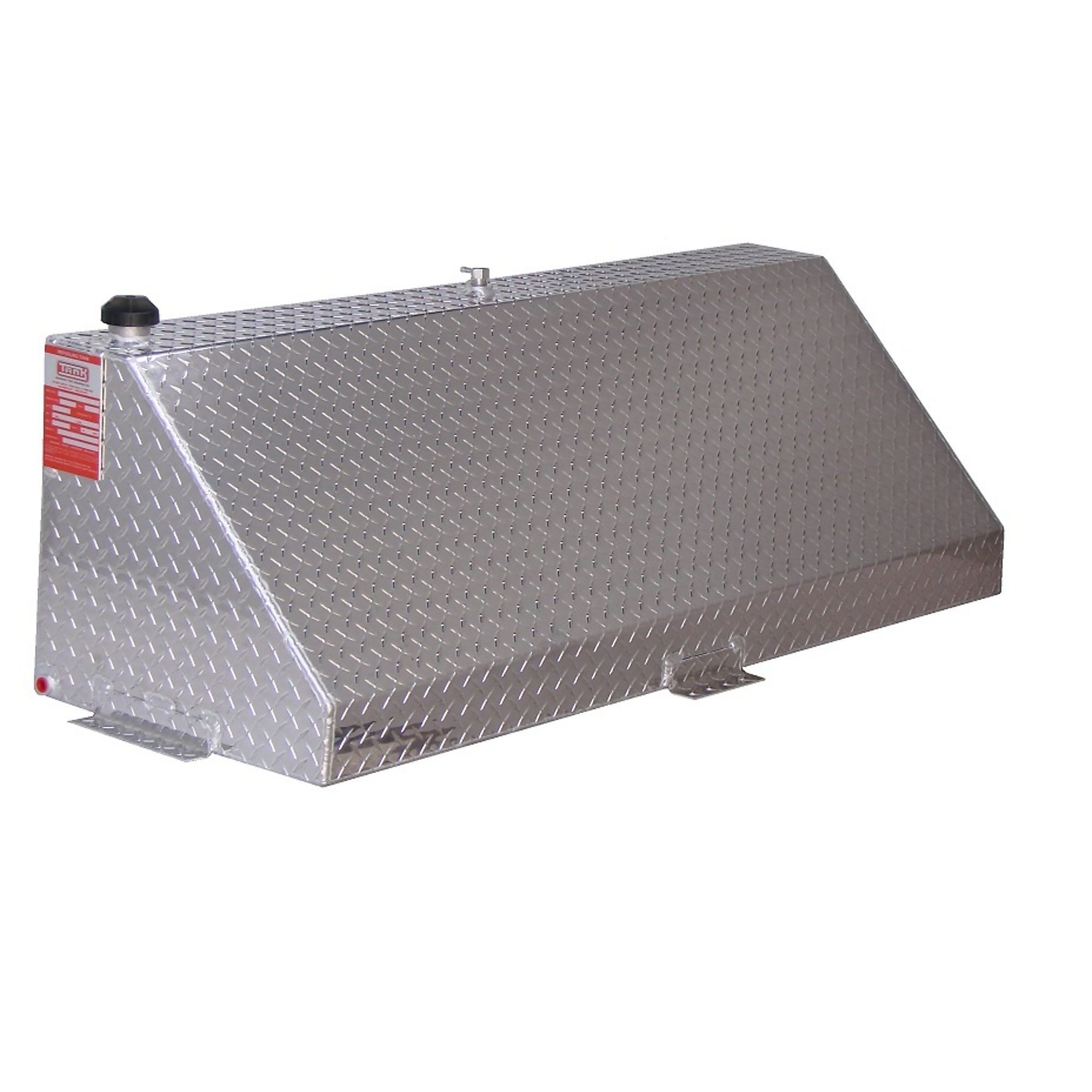 Dee Zee Diesel Auxiliary Tank - 60-Gal., Rectangle, Diamond Plate Aluminum, Model# AUX60W